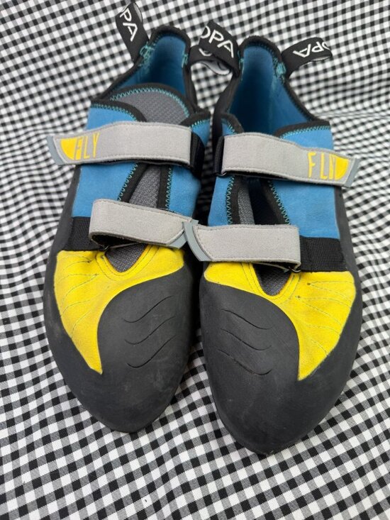 Acopa Fly Rock Climbing Shoes Men’s US 16 EU 50.5 Blue Yellow Bouldering main image 6